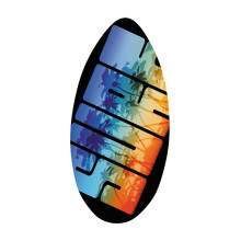 Skimboard for Beach Wooden Wood Body Board for All Skimming Adults Tee