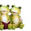 Frog Statue Cute Resin Creative Desktop Ornament for Table Bookshelf C 3