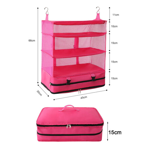 Hanging Organizer for Closet Compartment Foldable 3 Tier for Home RV G 1