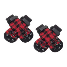 Dog Grip Socks Anti Slip Dog Shoes with Straps Dog Socks for Hardwood