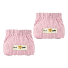 2x Corduroy Cosmetic Bag Self Closing Handbag for Perfume Headphones E