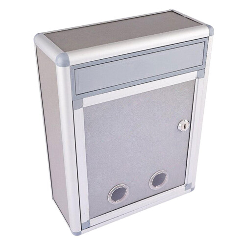 Locking Wall Mounted Mailbox Rustproof Mailbox with Key Lock for Home