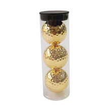 Double Layer Gold Plating Golf Balls Beginner Decor Golf Electroplated