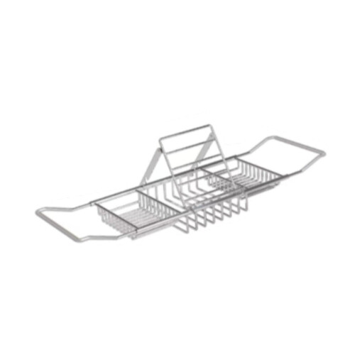 Bath Tub Table Board Wire Bathing Rack Bath Tub Rack for Tablet Soap S