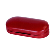 Double Layer with Makeup Mirror Soft Spectacle Case for Travel Office