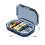 Travel Pill Organizer with Divider Small Pill Container for Bag Purse 2