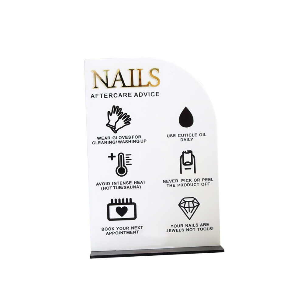 Nail Art Display Board Acrylic Lightweight DIY False Nail Tip Showing
