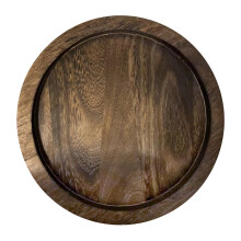 Wood Serving Platter 28.5cm Wooden Serving Tray for Fruit Vegetables P