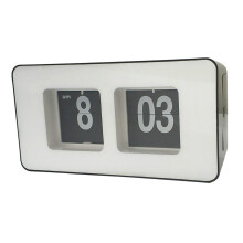 Retro Auto Flip Clock Simple Desk Down Page Clocks Home Decoration Whi