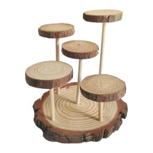 Wood Display Riser Stand Action Figure Display Shelf for Dolls Action