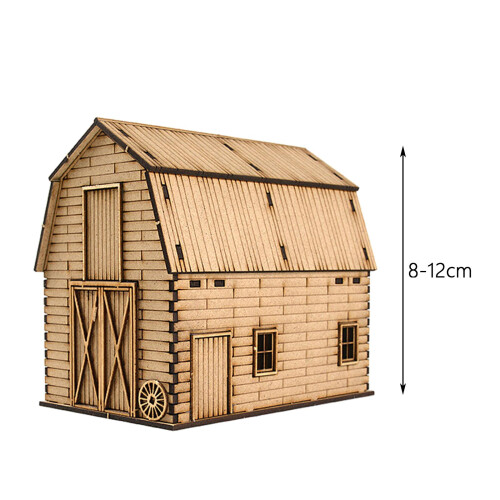 1:72 European Granary Model DIY for Architecture Model Sand Table Deco 1