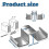 Grating Clip Saddle Clips Fixing Clamp Sturdy Grid Plate Clip for Mezz 2