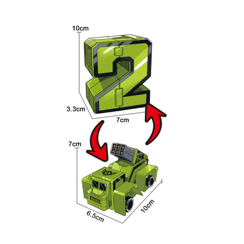 Number Transform Toy Numerical Transform Toy for Age 3 4 5 6 Birthday 1