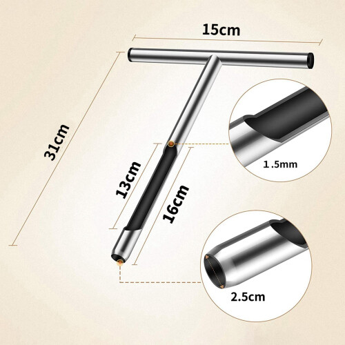 Soil Sampler Soil Diging T Shape Stainless Steel for Golf Lawn 1
