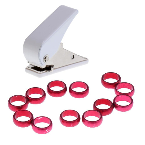 Target Dart Flight Punch Hole Puncher + 12 Pieces Protective O Rings 2