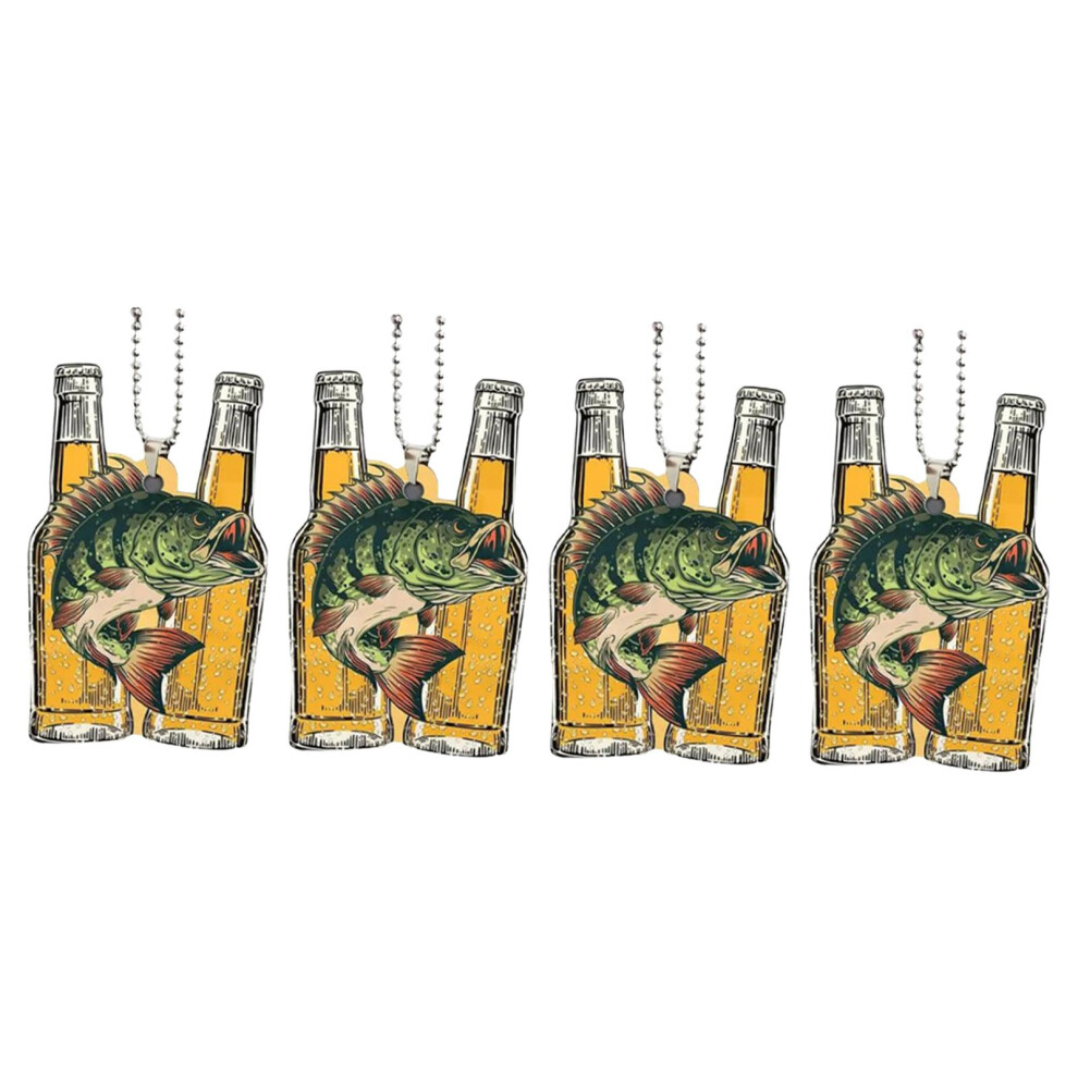 4Pcs Generic Fish Car Hanging Ornaments Automotive Accessories Acrylic 6902696422262