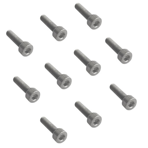 10Pcs Durable M4x15 Titanium DIN912 Hexagon Socket Cap Head Bolts Scre