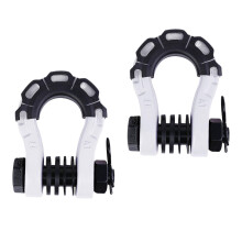 2Pcs D Ring Shackles Off Road Towing Accessories for Off Road Tow Stra