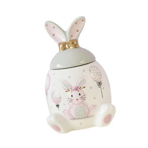 Ceramic Cookie Jar Portable with Lid Candy Jar for Spice Coffee Beans