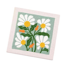 DIY Punch Pin Kits with yarns Pins Frame 10''x10'' Square Decorative P