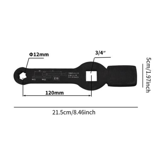 Truck Brake Disc Wrench Easy to Use High Performance Socket Spanner 1