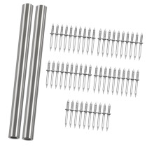 Double Head Skirting Thread Nail with Nail Specific Sleeve Tool Cement