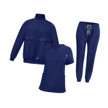 Uniform Scrub Set Nurse Top Pants Jacket for Healthcare Cosmetology Pe