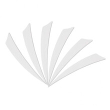 2x5 Pieces Shield Cut Archery Hunting Arrow Feather Fletching DIY Whit