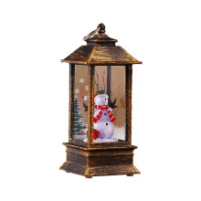Lighted Christmas Snow Globe Lantern Crafts for Shelf Living Room Home
