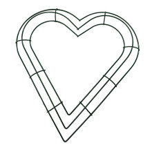 Metal Heart Wire Wreath Making Frame DIY Wedding Thanksgiving Holiday