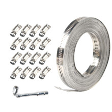 304 Stainless Steel Hose Clamp Worm Gear Band Hose Clamps for Worm Gea