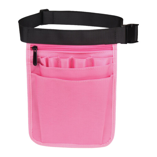 Nurses Pouch Waist Bag Extra Pocket Quick Pick Organizer Pouch Pink 1