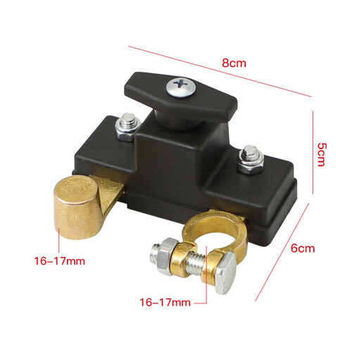 Car Battery Disconnect Switch Brass Negative Pole Switch for Auto Truc 1