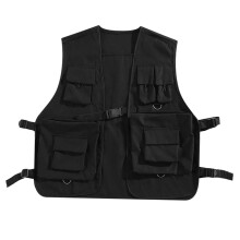 Utility Vest Front Buckle Cargo Vest for Men Women Adults Outdoor Acti