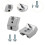 2Pcs Front Seat Spacers Portable Replace Car Seat Height Adjuster for 3