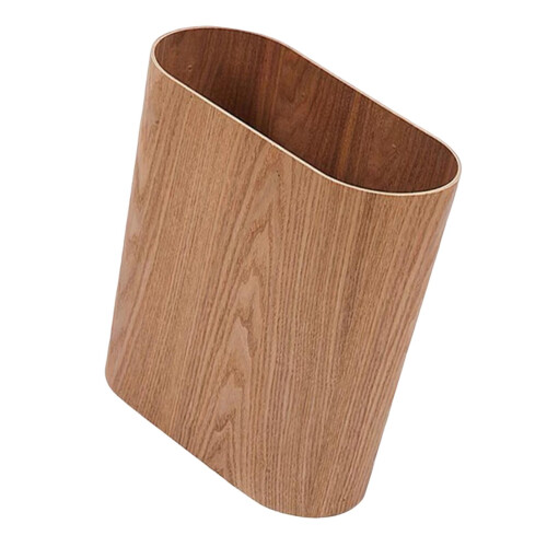 Trash Can Space Saving Ornament Open Top Dustbin 6L for Bathroom Home
