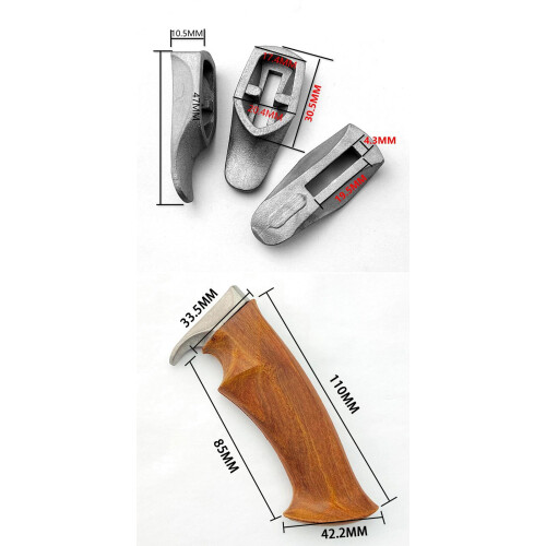 Knife Handle Material Ergonomic Craft Supplies Wood Knife Handle Repla 1