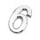 Silver Plastic Self-Adhesive House Hotel Door Number  Sticky Numeric D 2