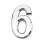 Silver Plastic Self-Adhesive House Hotel Door Number  Sticky Numeric D 3