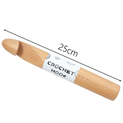 Large Crochet Hook Sewing Tool Gift Knitting Hook for Scarf Blanket Sw 1