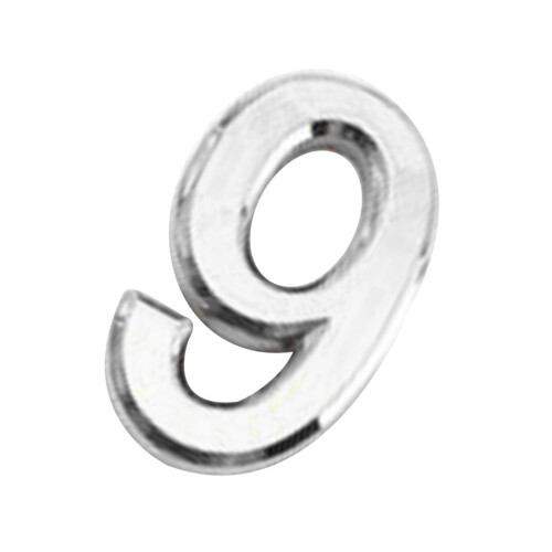 Silver Plastic Self-Adhesive House Hotel Door Number  Sticky Numeric D