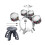 Kids Jazz Drum Set Includes Tom, Cymbal, Drumstick, Stool for Boys Gir 1