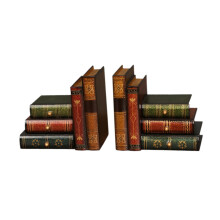 2Pcs Faux Book Ornament Bookends Book Holders for Library Coffee Table