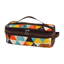 Camping Utensils Bag Travel BBQ Kitchen Fork Spoon Pantry Cookware Org