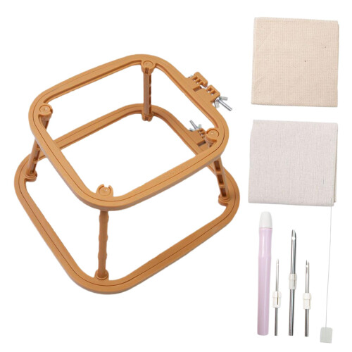 Desktop Embroidery Frame Punch Needle Handle Tools for Punch Needle Qu