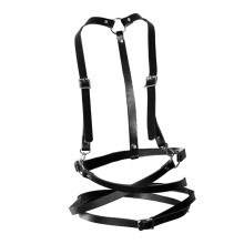 Women Gothic Leather Harness Bands Waist Straps Garter Belt Body Strap