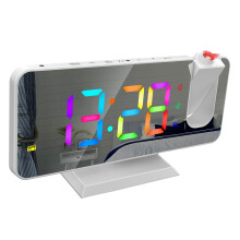 Alarm Clock Radio Seniors Dimmable Kids Gift 7 Color Night Light for B