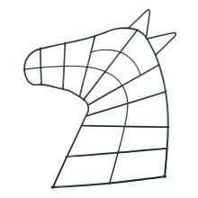 Horse Head Wreath Frame Hanging Wreath Holder for Living Room Farmhous