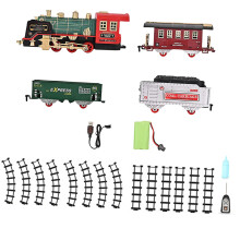 Electric Train Set Steam Locomotive Engine for Kids Toddlers Christmas
