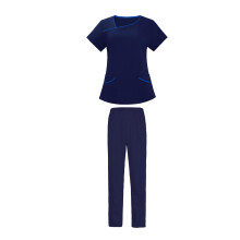 Women Men Scrubs Set Scrub Top and Pants Stretch for Veterinary Beauty